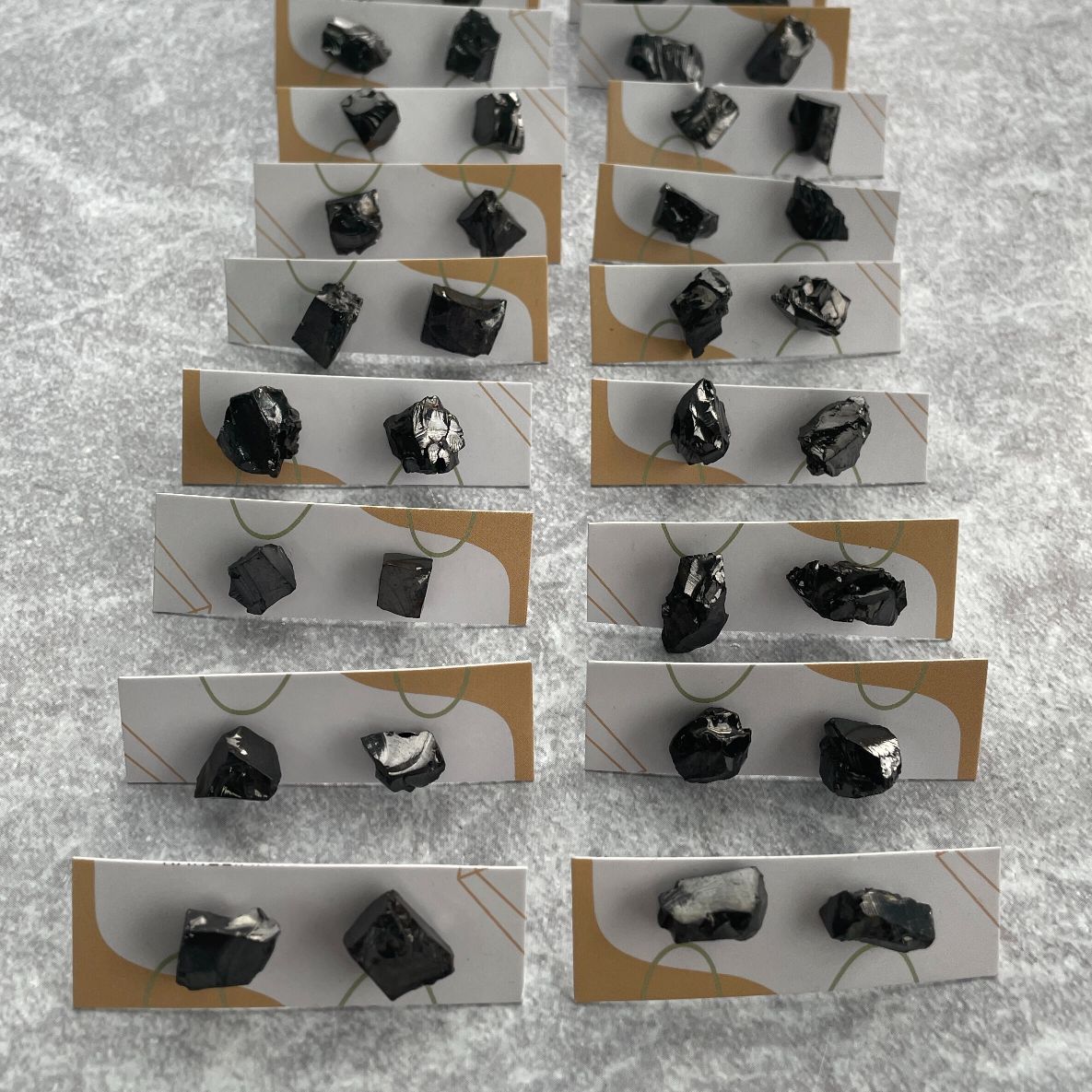 Shungite Elite Rough Stud Earrings Shungite Elite Rough Stud Earrings